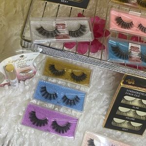 Eyelashes all lengths and thickness